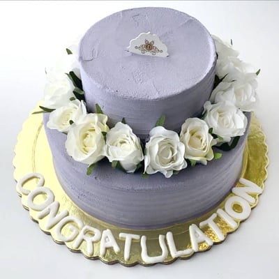  Purple Elegant Cake Medium 