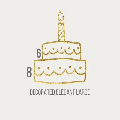 Decorate elegant cake large 