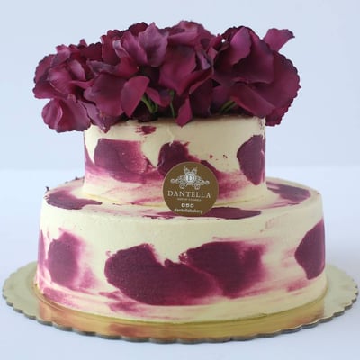 Burgundy Elegant Cake