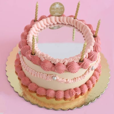 Candle Mirror Cake