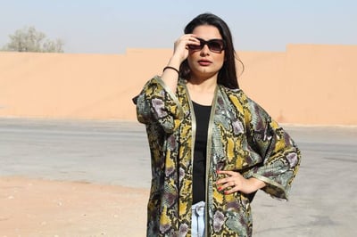 عباية ملونة صيفية قطن