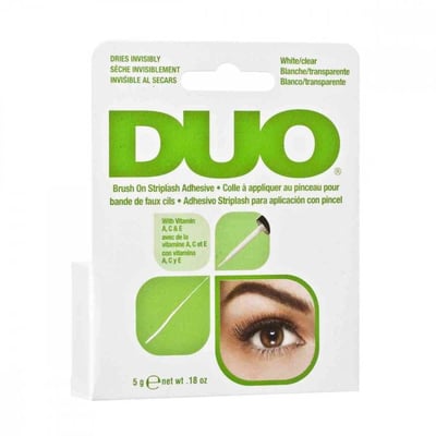 صمغ ديو DUO لاصق للرموش الصناعية مع فرشاة أبيض - 5ج