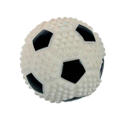 زولكس لعبة كلاب على شكل كرة قدم لون أبيض