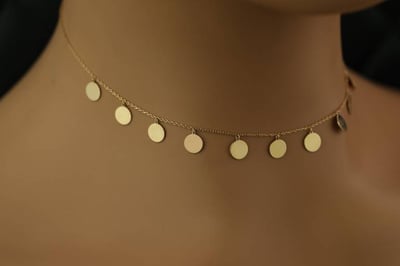 عقد ذهب صافي عيار18وزن 3.37