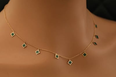 عقد ايطالي عيار 18 وزن 3.28