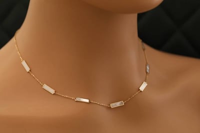 عقد ايطالي عيار 18 وزن 3.44