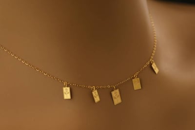 عقد ذهب عيار 21 وزن 1.18