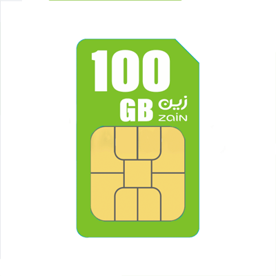  شريحة بيانات زين 100 جيجا 3 اشهر