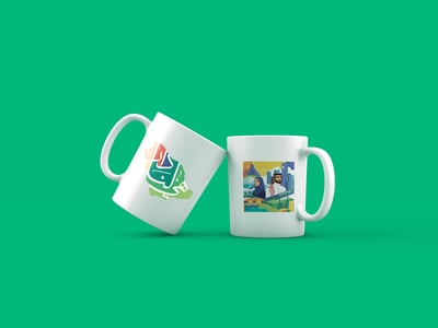 كوب بطباعة اليوم الوطني