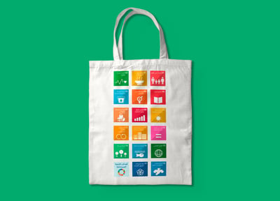 حقيبة بطباعة أهداف التنمية المستدامة