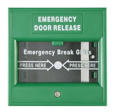 Hikvision Exit &amp; Emergency Button (GREEN)-DS-K7PEB/Green(O-NEU)