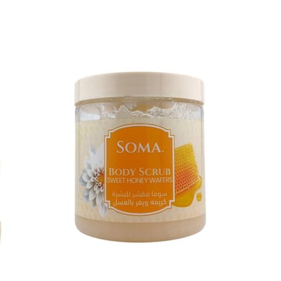 Soma Body Scrub Sweet Honey Wafers - Exfoliating & Smoothing (500g)