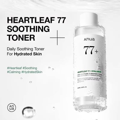 Anwaa Heartleaf 77% Soothing Toner - 250ml