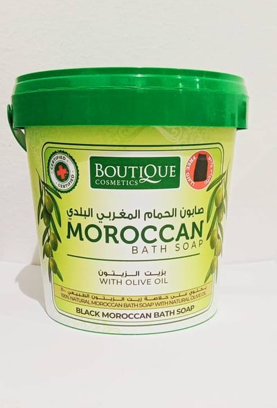 صابون الحمام المغربي البلدي يحتوي على زيت الزيتون 850جرام