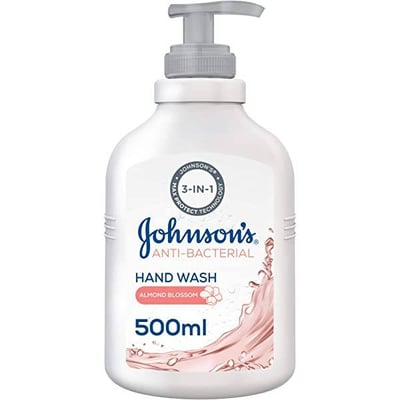 جونسون صابون اليدين ضد البكتريا زهر اللوز 500 مل