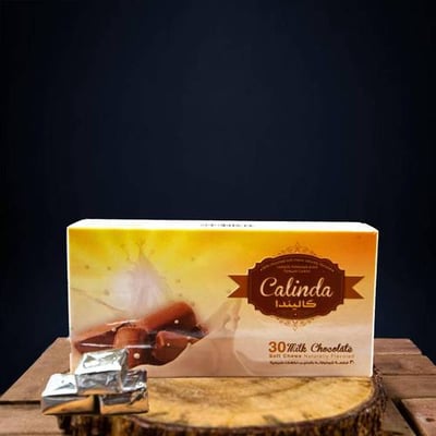 كاليندا قطع شوكولاتة بنكهة الحليب مع الكالسيوم وفيتامين د 30 قطعة calinda