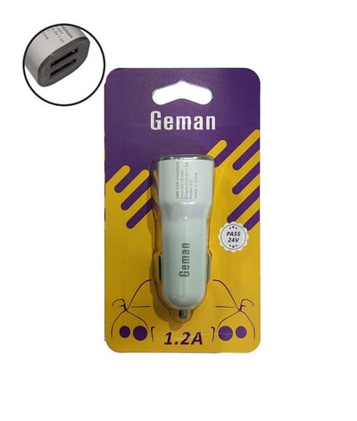 شاحن GEMAN بمنفذين USB