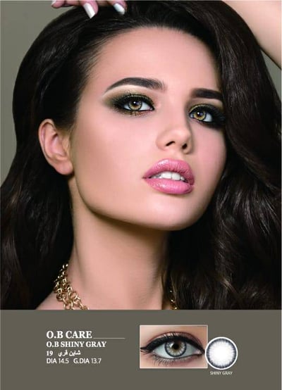 عدسة اوبي كير O.B SHINY GRAY شاين قراي 