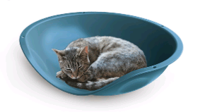 سرير قطط و حيوانات مع وسادة من شركة جيوربلاست (حسب اللون المتوفر )