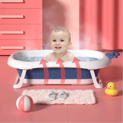 حوض استحمام الطفل الرضيع مع قابلية الطي