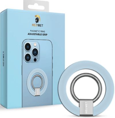 مسكة مغناطيسية ماق سيف Magsafe وحامل للجوال من هيلمت - أزرق