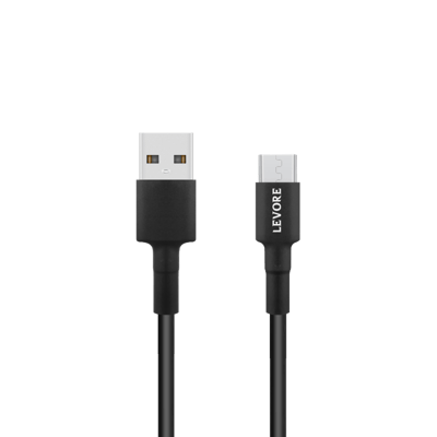 كيبل ليفوري USB-A to Micro USB بطول 1 متر - أسود	