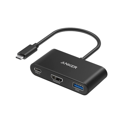 وصلة باور اكسباند  3 في 1 Type-C إلى HDMI و USB و PD من انكر 