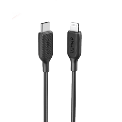 كيبل للايفون USB-C To Lightning يدعم تقنية الشحن السريع PD بطول 0.9 متر من انكر - أسود