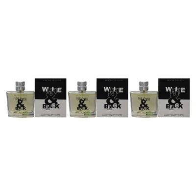 طقم 3 قطع تي أر آي عطر وايت اند بلاك للرجال - أو دو بارفوم - 100 مل