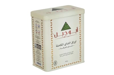 شاي أبوجبل اسود علبة معدنية - ورقة طويلة 400 جرام