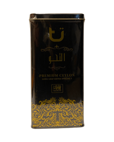 شاي السهم الذهبي اسود سيلاني علبة معدنية - خشن 400 جرام