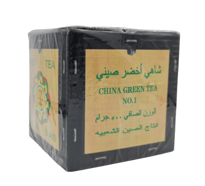شاي الميزان وارد باجبير اخضر علبة كرتون - خشن 500 جرام