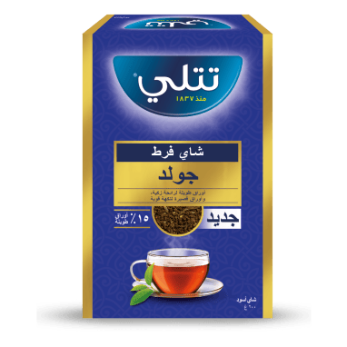 شاي تتلي اسود جولد علبة كرتون - ورقة طويلة + ورقة قصيرة 200 جرام
