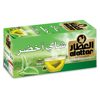 شاي العطار اخضر سادة ظروف مغلفة 20 كيس