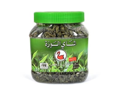 شاي الوزة اخضر علبة بلاستك - خشن 200 جرا م