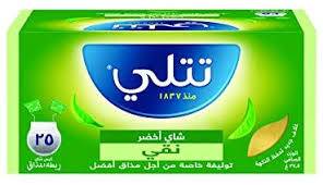 شاي تتلي اخضر صافي ظروف 25 كيس