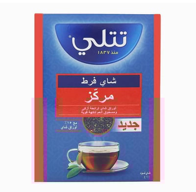 شاي تتلي اسود مركز علبة كرتون - ورقة قصيرة + ناعم 400 جرام