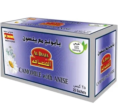 اعشاب الضيافة بابونج مع ينسون ظروف مغلفة 25 كيس