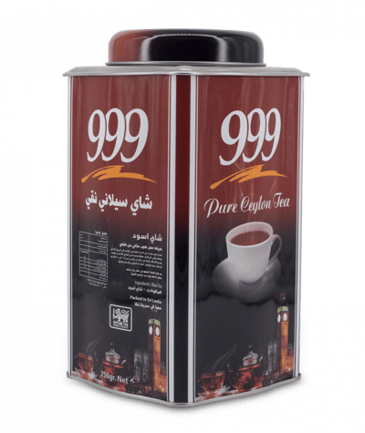 شاي 999 اسود علبة معدنية - خشن 250 جرام
