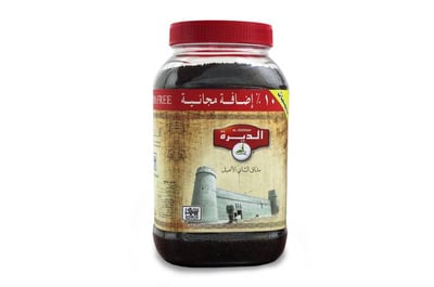 شاي الديرة اسود علبة بلاستك - حبيبات 450 جرام