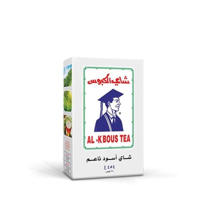 شاي الكبوس اسود علبة كرتون - ناعم 454 جرام