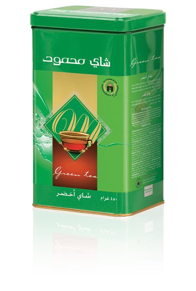 شاي محمود اخضر علبة معدنية - خشن 450 جرام