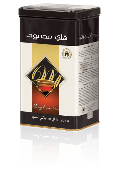 شاي محمود اسود علبة معدنية - خشن 450 جرام