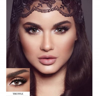 أفضل ماركة عدسات ملونة ديفا ترافيل اللون ما بين البني والعسلي Truffle من Diva 