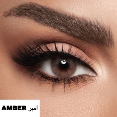 عدسات ديفا امبر أفضل ماركة لانسز لاصقة تجميلية ملونة Amber من Diva   