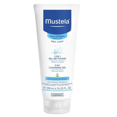 موستيلا جل للتنظيف للشعر والجسم - 200 مل Mustela