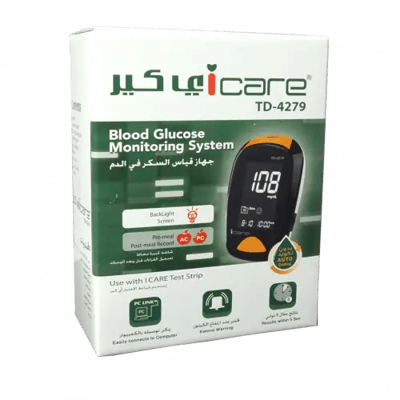 اي كير جهاز قياس السكر في الدم TD-4279