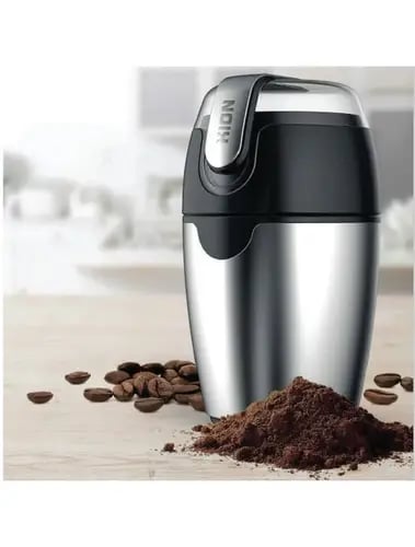 كيون مطحنة قهوة 70 غرام 200 واط أسود/ فضي 340 -SS-KHR/5009