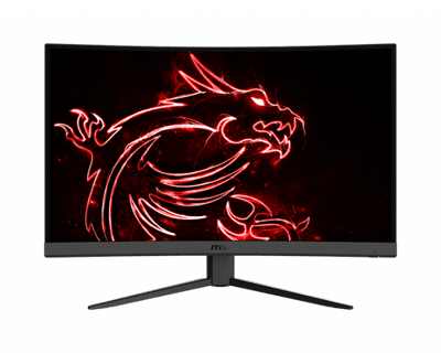 ام اس اي OPTIXG32C4 شاشة العاب منحنية للغاية 32بوصة فل اتش دي, سرعة الإستجابة 1 ملي ثانية, AMD Free SYNC, معدل التحديث 165 هيرتز, تقنية العرض VA, اسود