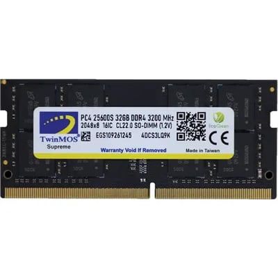 ذاكرة لاب توب داخلية RAM من TwinMOSبسرعة 3200 ميجاهرتز, 8 جيجا DDR4
